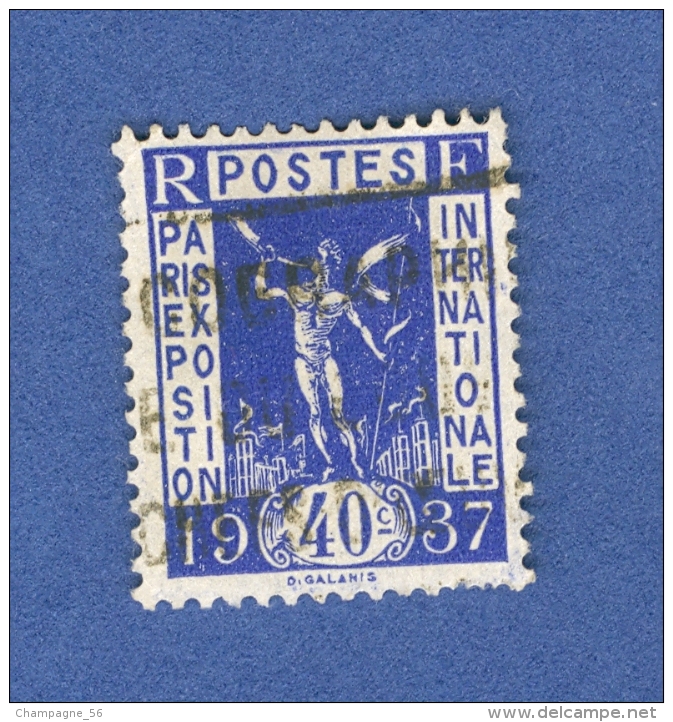 VARIÉTÉS 1936 N° 324  EXPOSITION ARTS & TECHNIQUES OBLITÉRÉ - Briefmarkenmessen