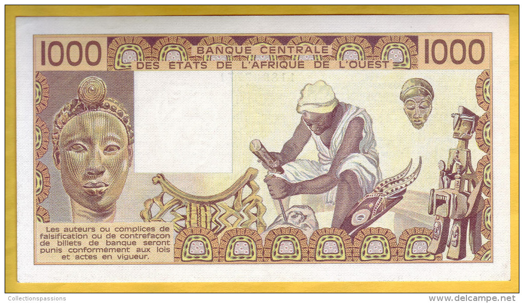 BANQUE DE L´ AFRIQUE DE L´OUEST - Sénégal - Billet De 1000 Francs. 1981 - Senegal