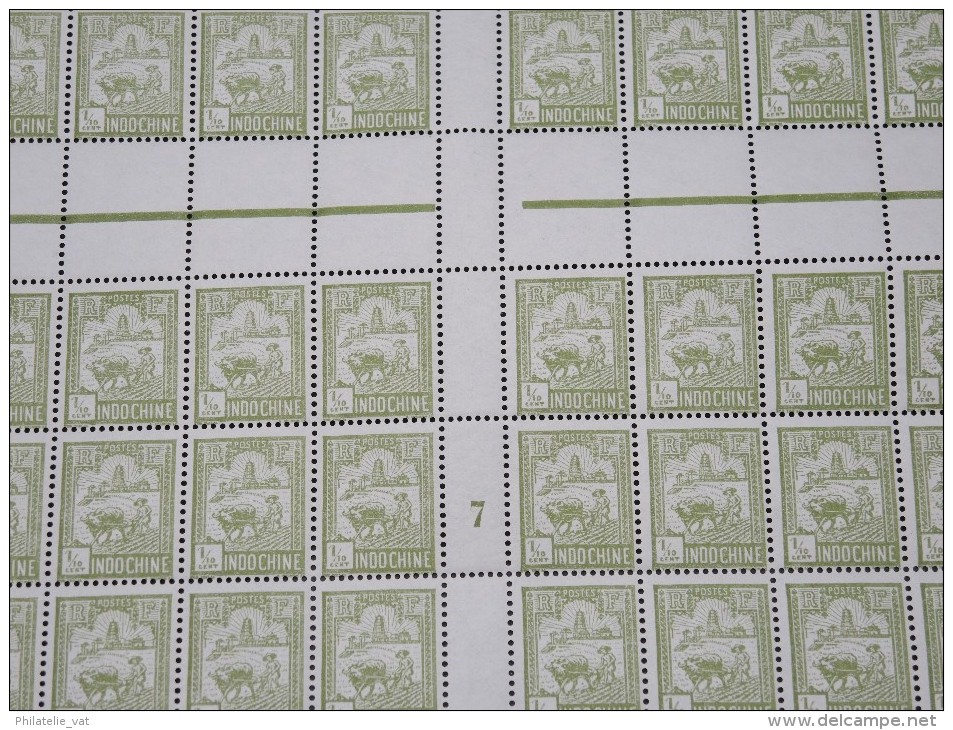 INDOCHINE - N° 123  En Feuille De 100 Exemplaires - Luxe Avec 2 Millésimes - Lot N° 5778 - Nuevos