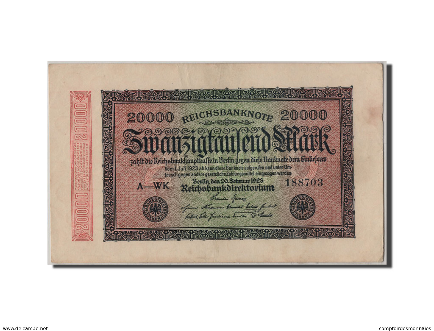 [#305195] Allemagne, 20 000 Mark Type 1923 2nd Issue - 20.000 Mark