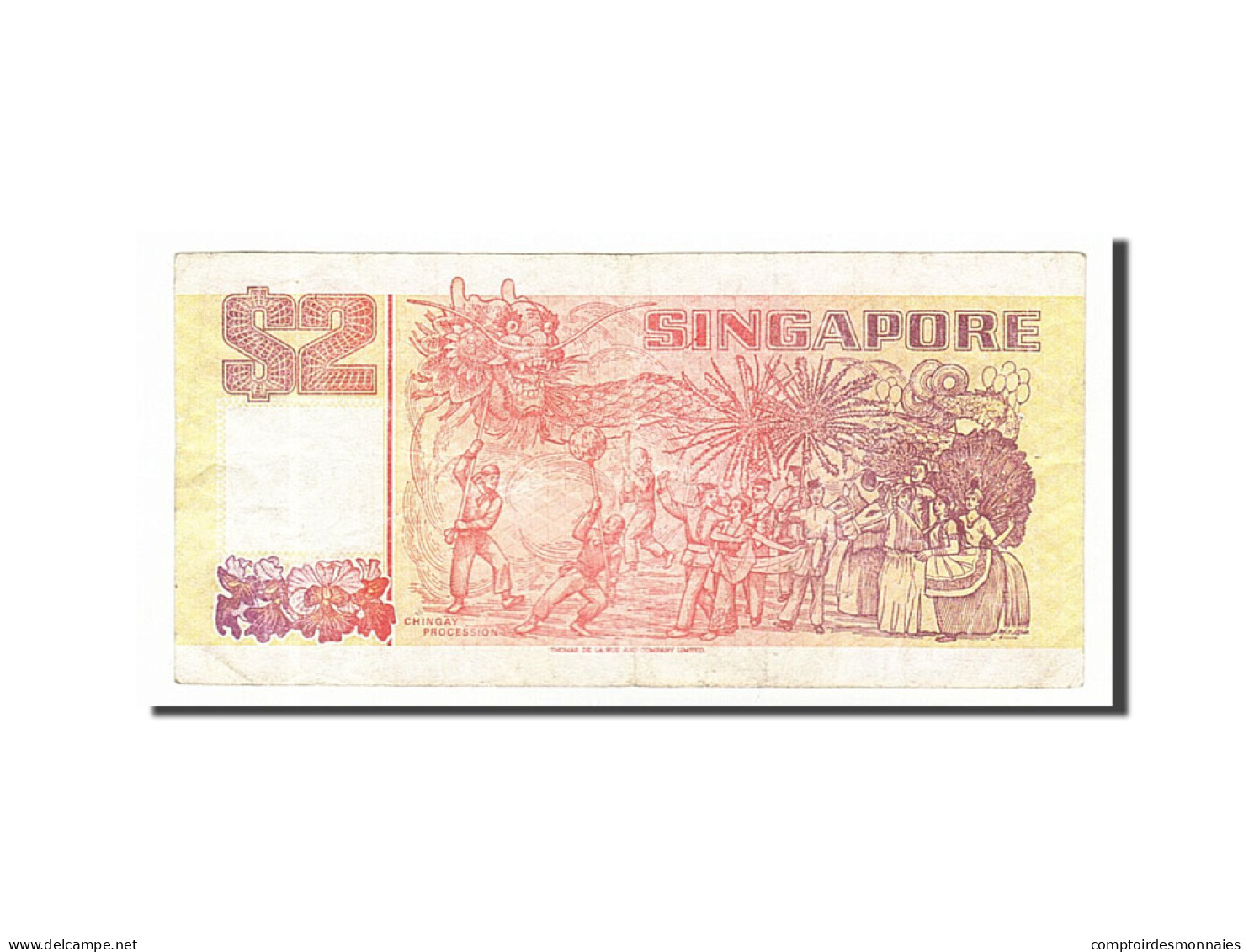 Billet, Singapour, 2 Dollars, 1990, TB+ - Singapur