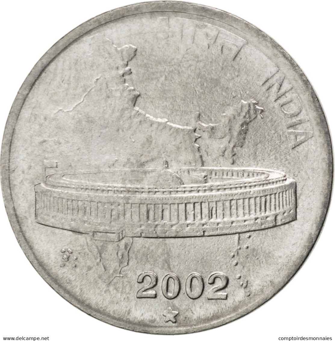 Monnaie, INDIA-REPUBLIC, 50 Paise, 2002, SPL, Stainless Steel, KM:69 - Indien