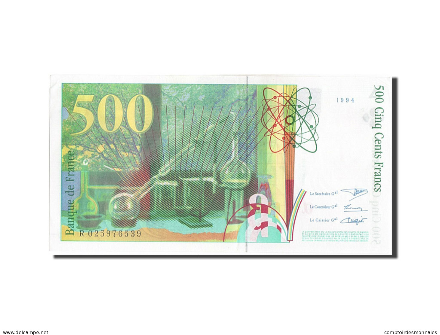 Billet, France, 500 Francs, 500 F 1994-2000 ''Pierre Et Marie Curie'', 1994 - 500 F 1994-2000 ''Pierre Et Marie Curie''