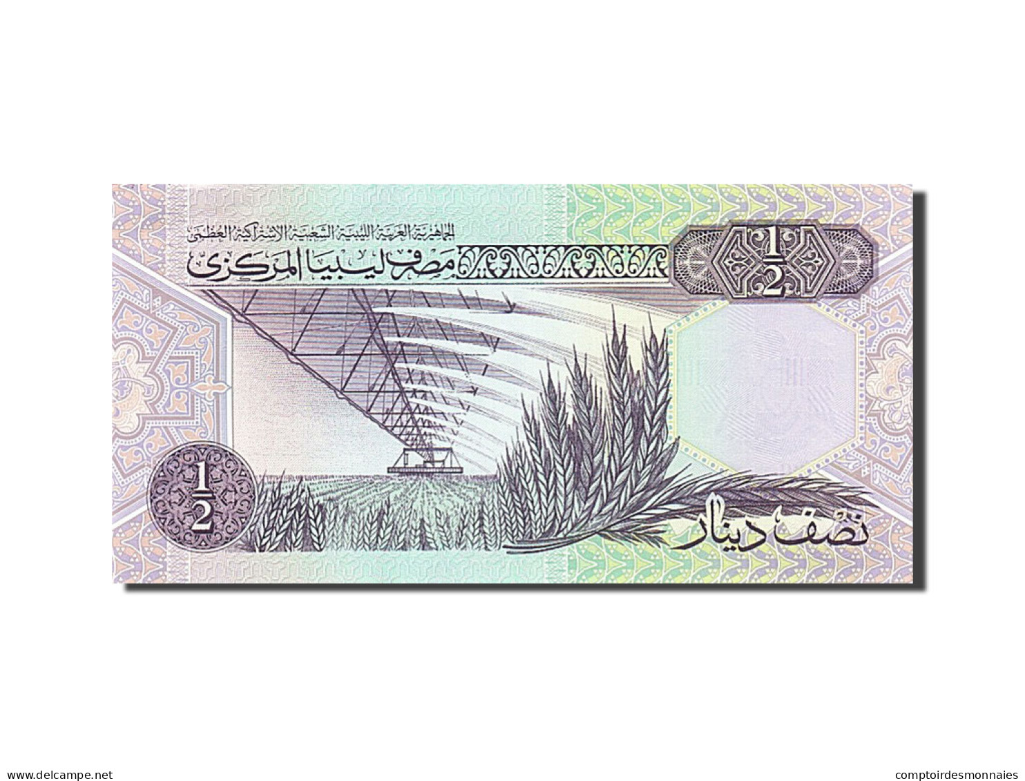 Billet, Libya, 1/2 Dinar, 2002, SPL - Libye