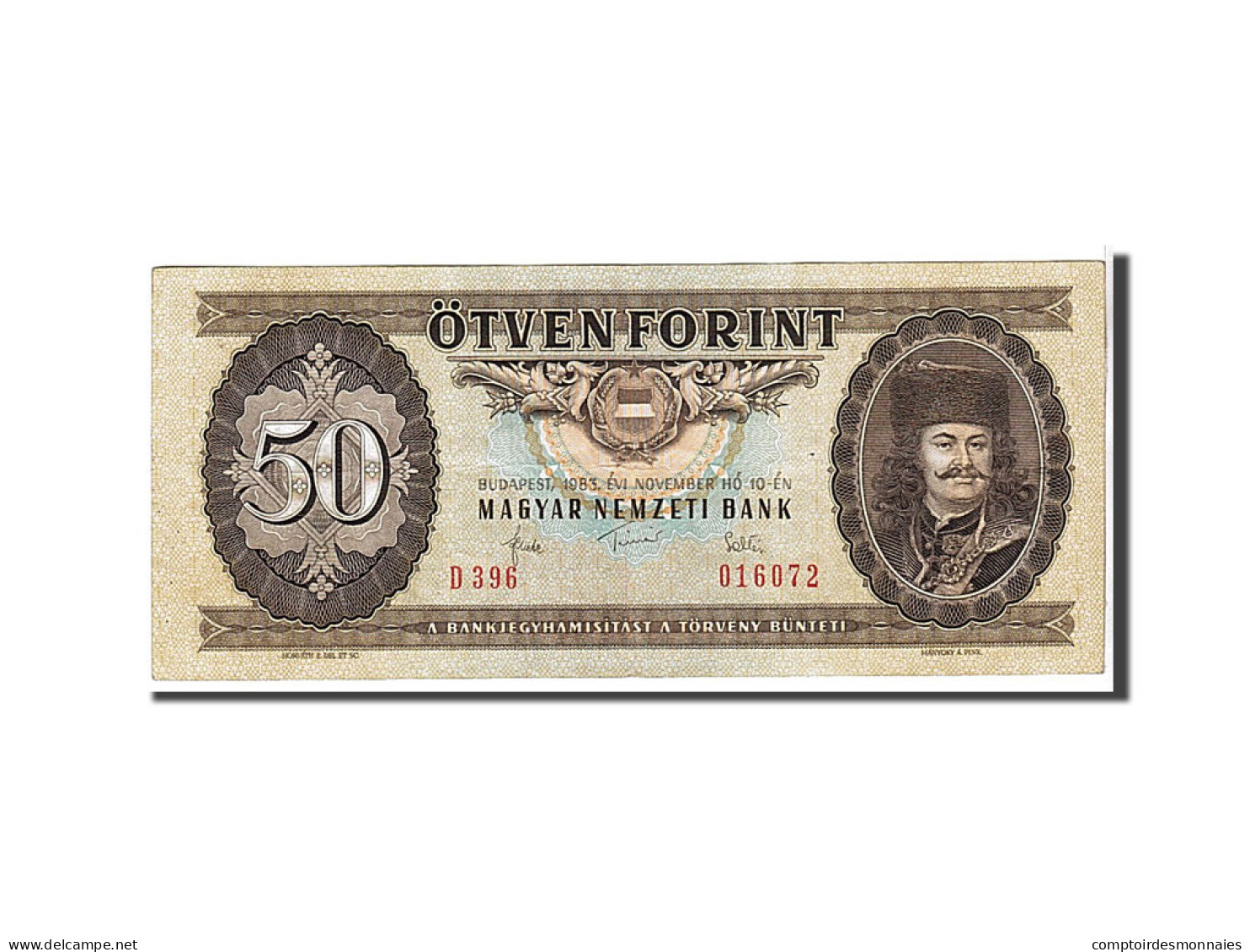 Billet, Hongrie, 50 Forint, 1983, KM:170f, TTB - Ungheria