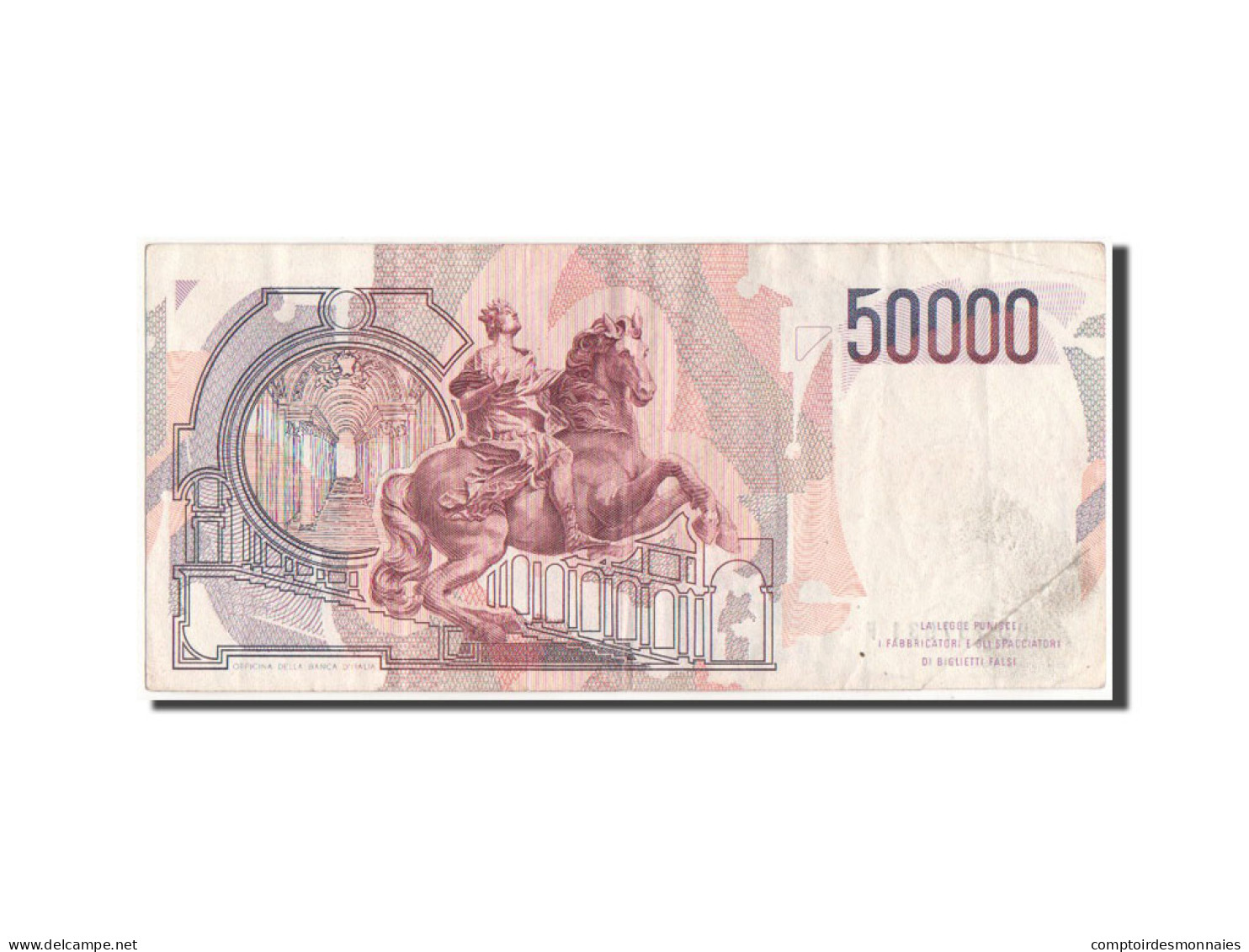 Billet, Italie, 50,000 Lire, 1984, TTB+ - 50000 Liras