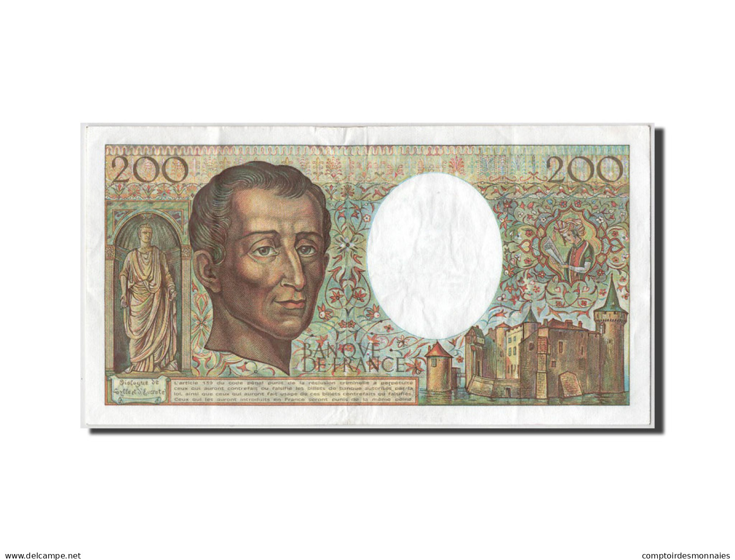 Billet, France, 200 Francs, 200 F 1981-1994 ''Montesquieu'', 1985, TTB+ - 200 F 1981-1994 ''Montesquieu''