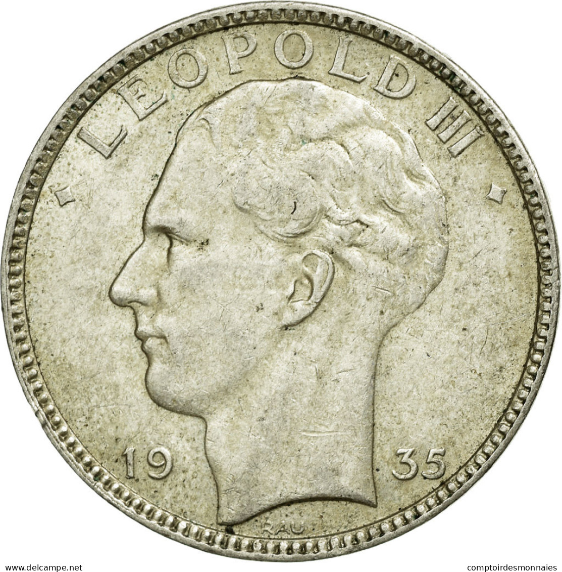 Monnaie, Belgique, 20 Francs, 20 Frank, 1935, TTB, Argent, KM:105 - 20 Francs