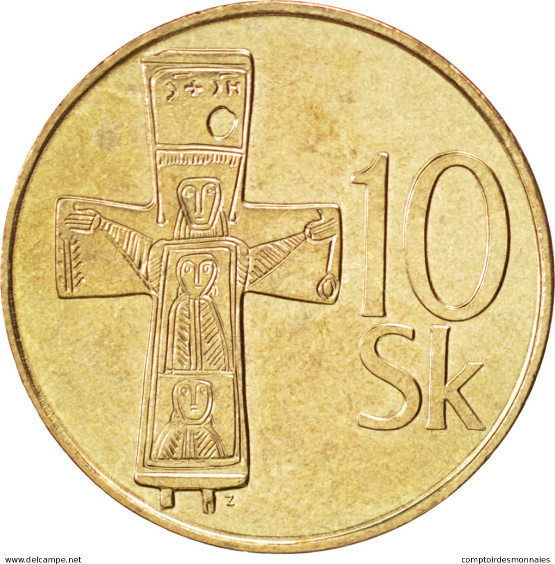 Monnaie, Slovaquie, 10 Koruna, 2003, SPL, Aluminum-Bronze, KM:11 - Slovaquie