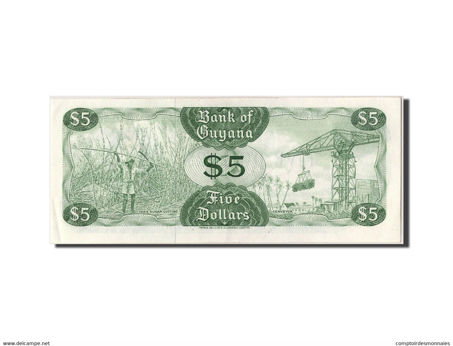 Billet, Guyana, 5 Dollars, SPL - Guyana