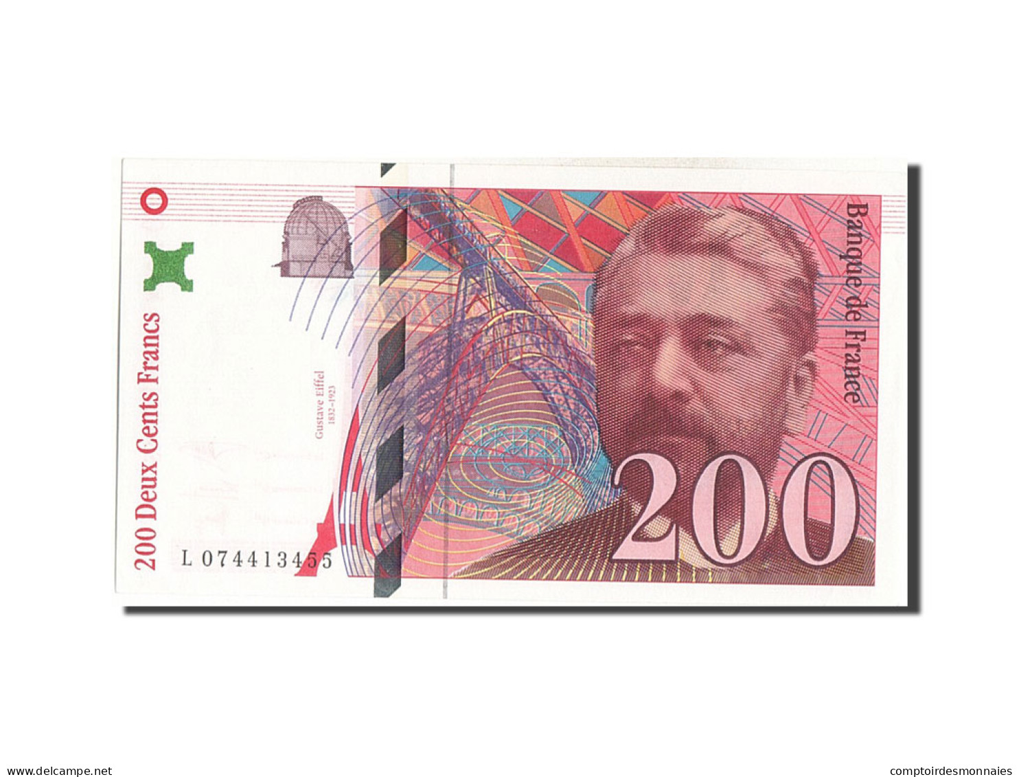 Billet, France, 200 Francs, 200 F 1995-1999 ''Eiffel'', 1999, SPL+ - 200 F 1995-1999 ''Eiffel''