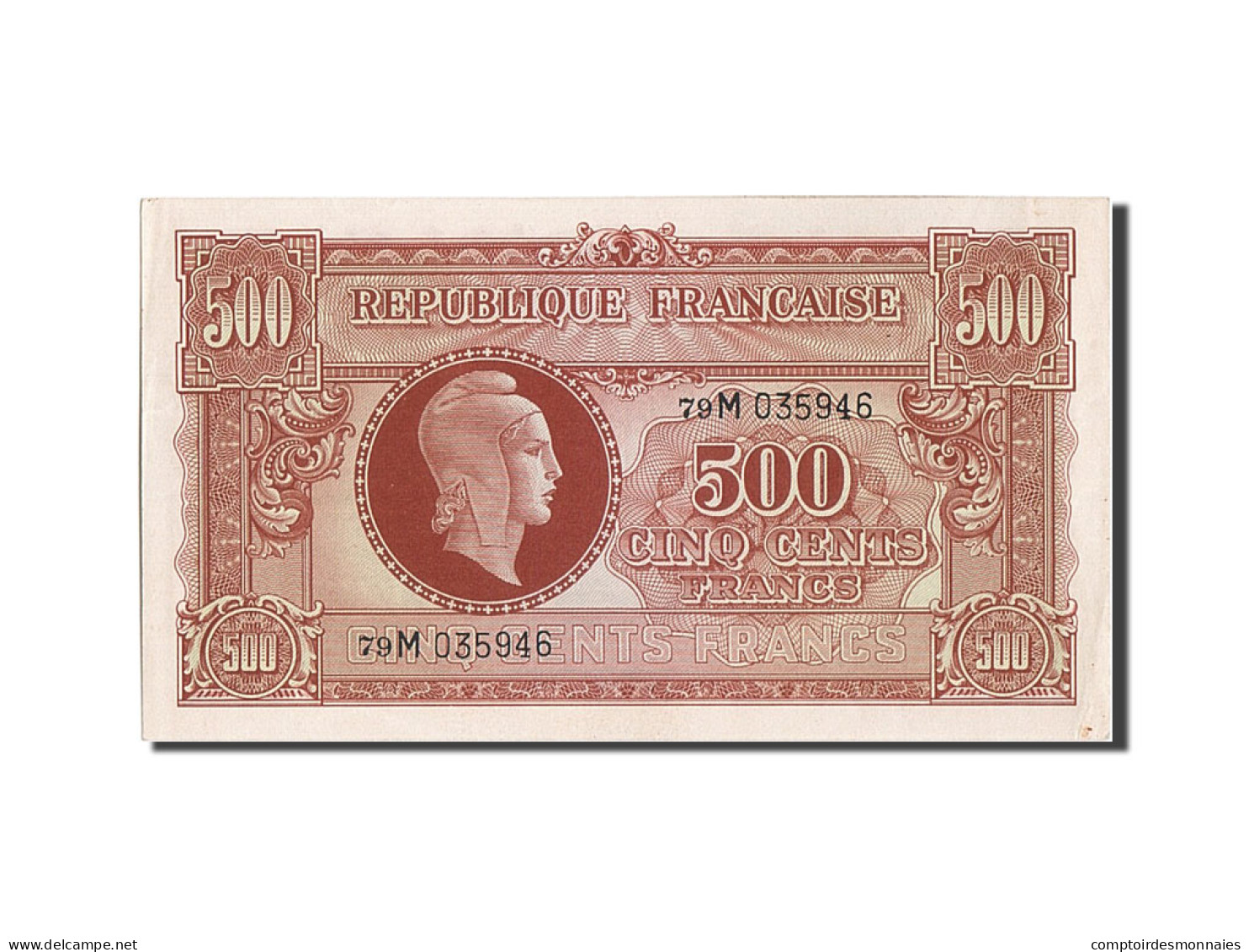 Billet, France, 500 Francs, 1943-1945 Marianne, 1945, SUP+, Fayette:VF11.2 - 1943-1945 Marianne