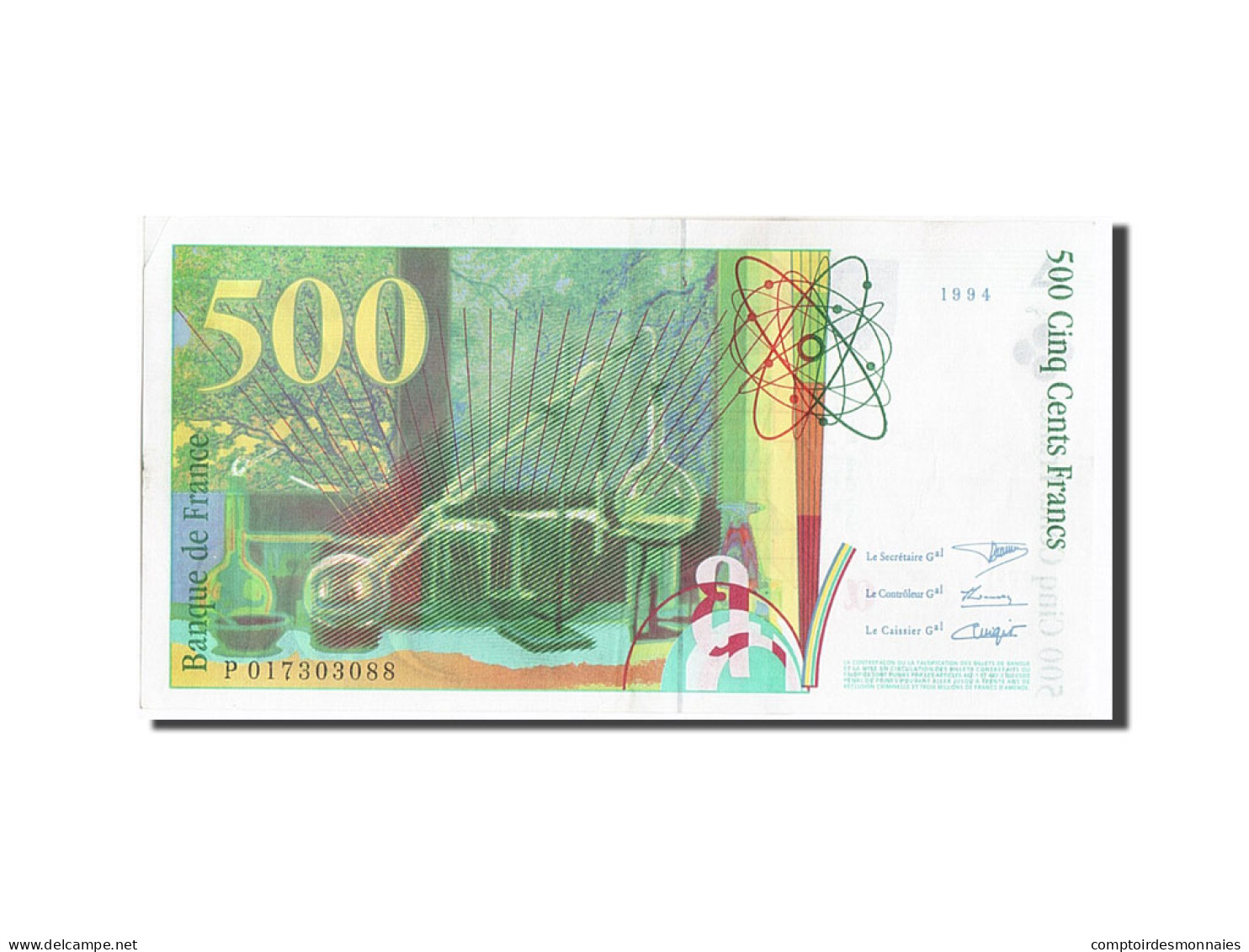 Billet, France, 500 Francs, 500 F 1994-2000 ''Pierre Et Marie Curie'', 1994 - 500 F 1994-2000 ''Pierre En Marie Curie''