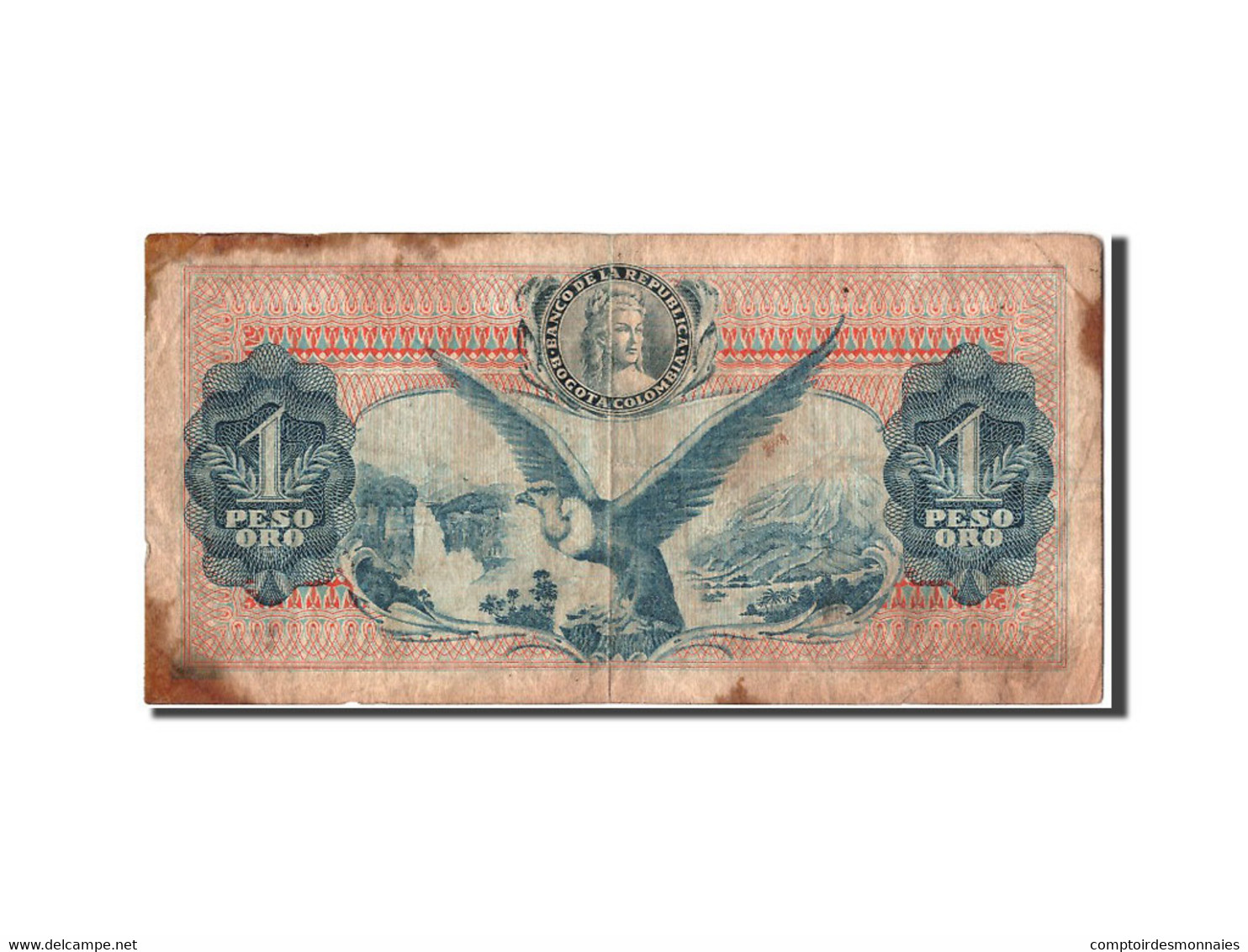 Billet, Colombie, 1 Peso Oro, 1967, 1967-07-20, TB - Colombia