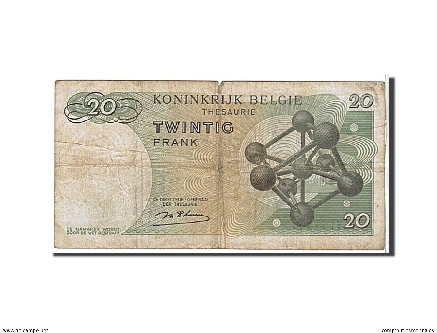 Billet, Belgique, 20 Francs, 1964, KM:138, TTB - Sonstige & Ohne Zuordnung