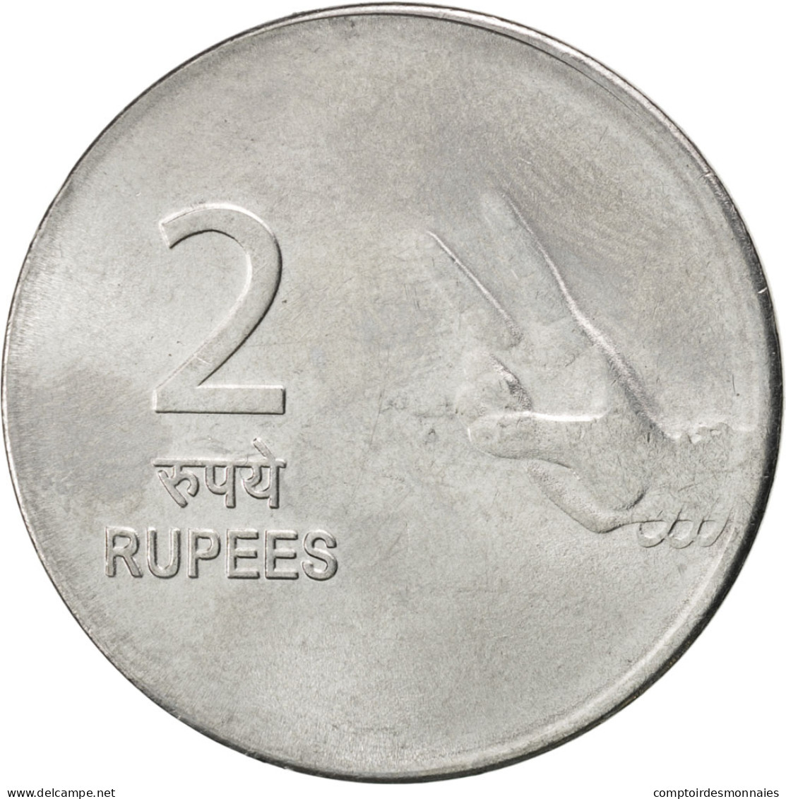 Monnaie, INDIA-REPUBLIC, 2 Rupees, 2009, SPL, Stainless Steel, KM:327 - Inde