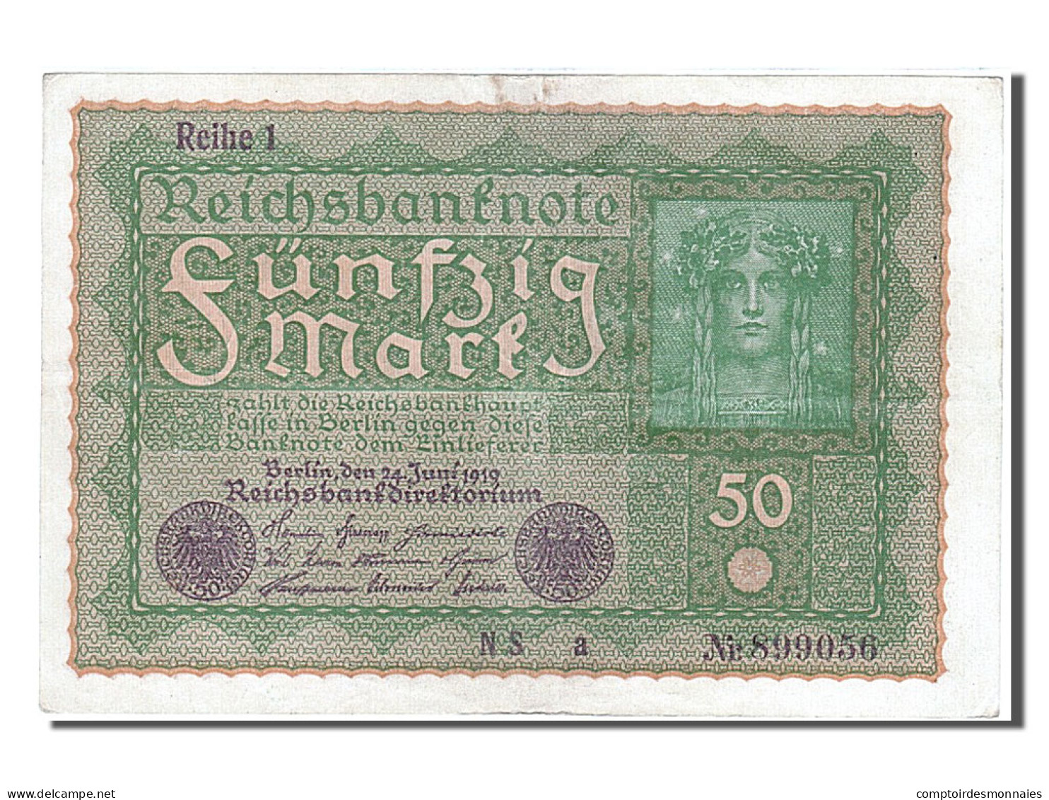 Billet, Allemagne, 50 Mark, 1919, 1919-06-24, SUP - 50 Mark