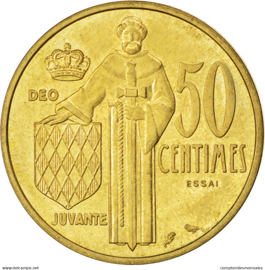 Monnaie, Monaco, 50 Centimes, 1962, TTB+, Cupro-Aluminium, KM:E49, Gadoury:148 - 1960-2001 New Francs