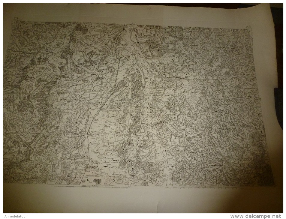 1757  ?  Carte Géographique Région Inscrite Dans Le Polygone De: Murat,Meillard,Artonne,Aigueperse,St-Cyr,Jalligny,etc - Cartes Géographiques