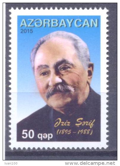 2015. Azerbaijan, Sharif, Writer,  1v,  Mint** - Azerbaïdjan