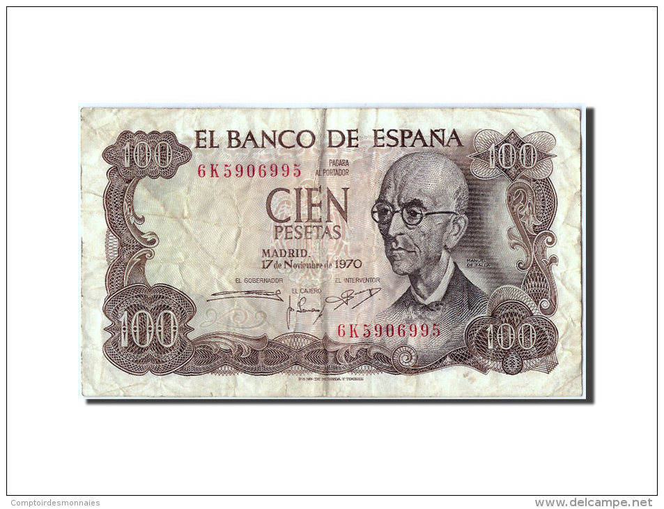 [#306040] Espagne, 100 Pesetas Type Manuel De Falla - 100 Pesetas