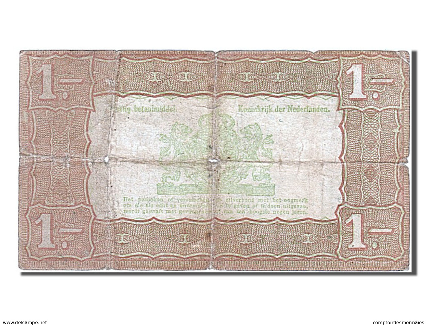 Billet, Pays-Bas, 1 Gulden, 1938, 1938-10-01, TB - 1 Florín Holandés (gulden)