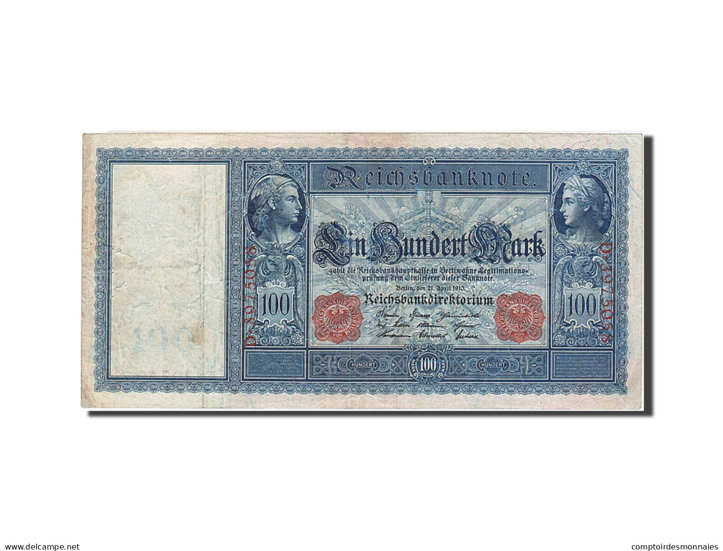 Billet, Allemagne, 100 Mark, 1910, 1910-04-21, TTB - 100 Mark