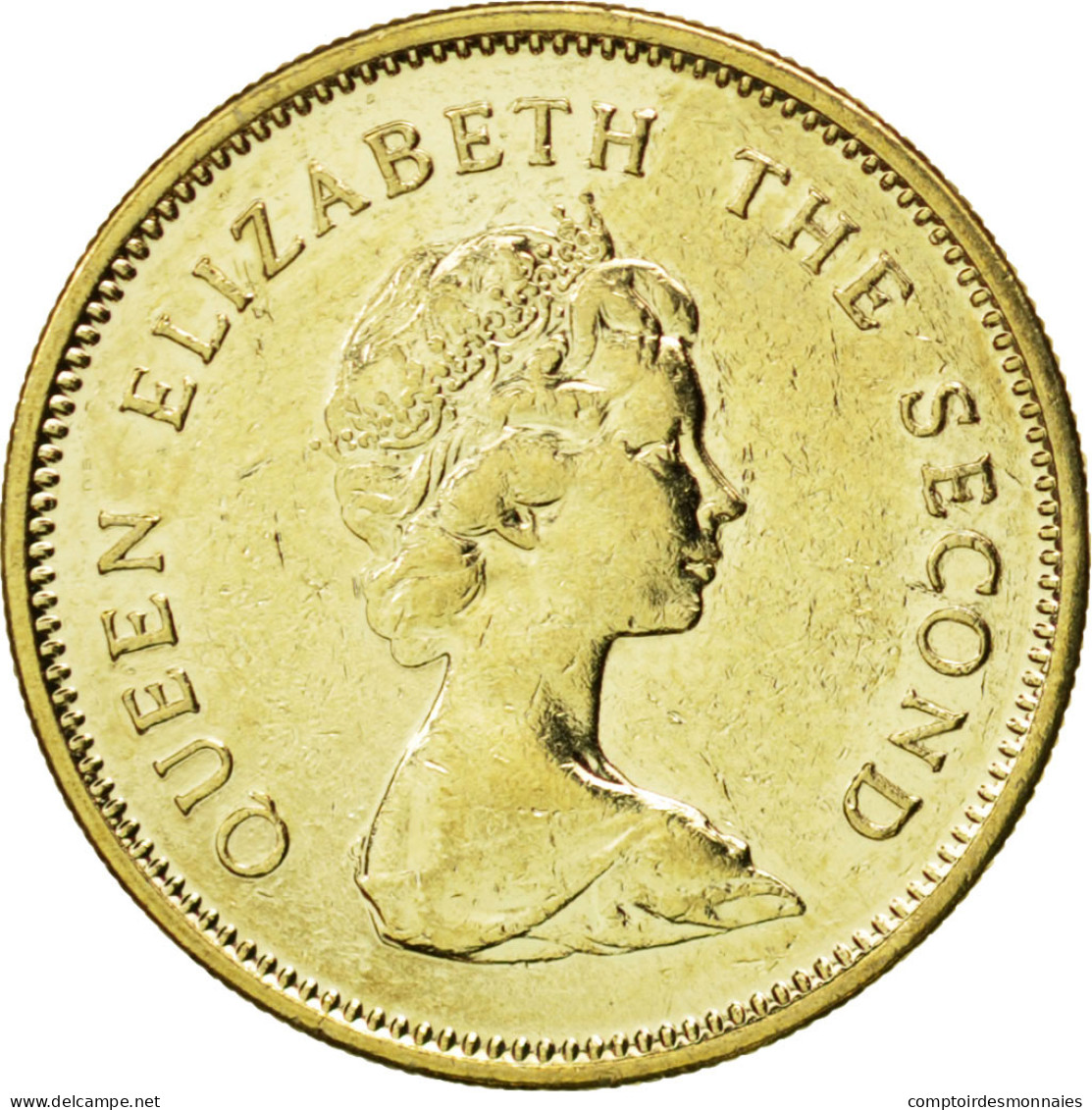 Monnaie, Hong Kong, Elizabeth II, 50 Cents, 1977, SPL, Nickel-brass, KM:41 - Hong Kong