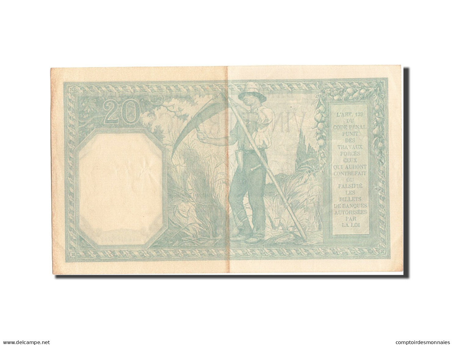 Billet, France, 20 Francs, 20 F 1916-1919 ''Bayard'', 1918, 1918-03-02, SUP - 20 F 1916-1919 ''Bayard''