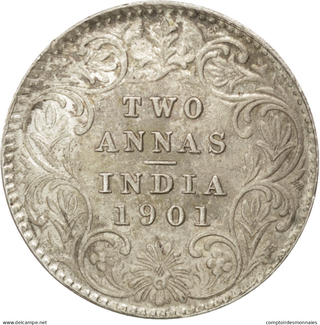Monnaie, INDIA-BRITISH, Victoria, 2 Annas, 1901, SUP, Argent, KM:488 - Inde