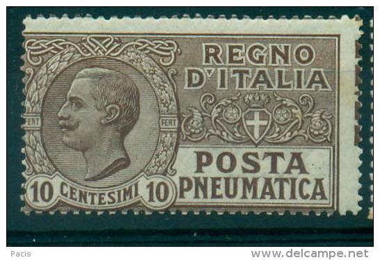 REGNO 1913-23 POSTA PNEUMATICA 10 C. BRUNO MNH** - Poste Pneumatique