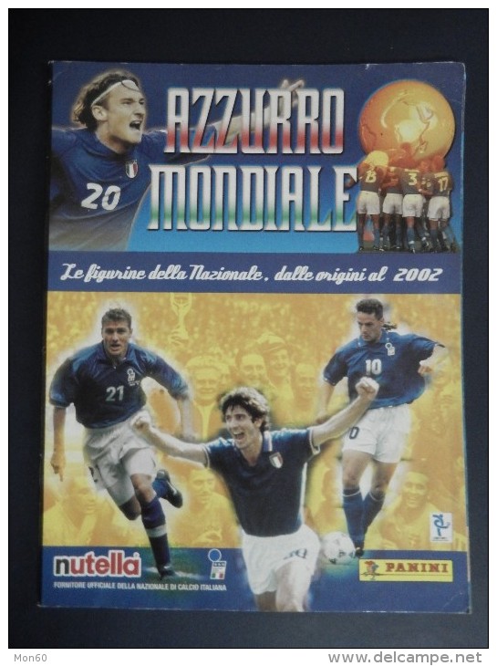 ALBUM CALCIATORI PANINI "AZZURRO MONDIALE" - Le Figurine Della Nazionale, Dalle Origini Al 2002 - Trading Cards