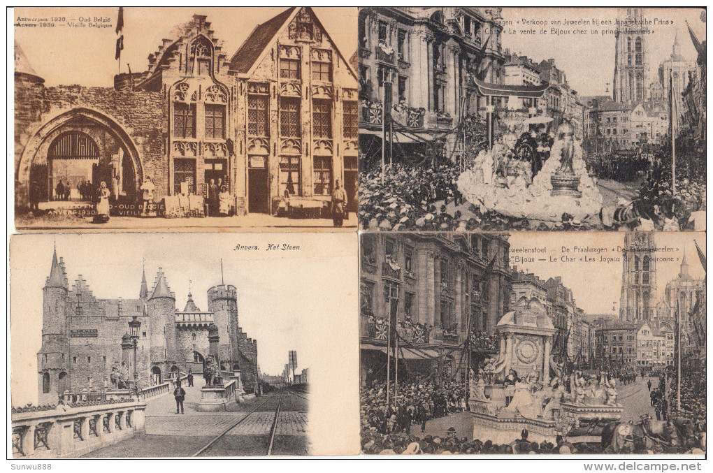 Lot 23 Cartes Anvers Antwerpen (Nels, Verhoeven, Thill, Margarine Brunita Supra,, Chocolaterie César, Flamme) - Antwerpen