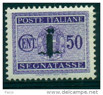 RSI 1944 SEGNATASSE FASCETTO C.50 VIOLETTO  MVLH/VF - Portomarken