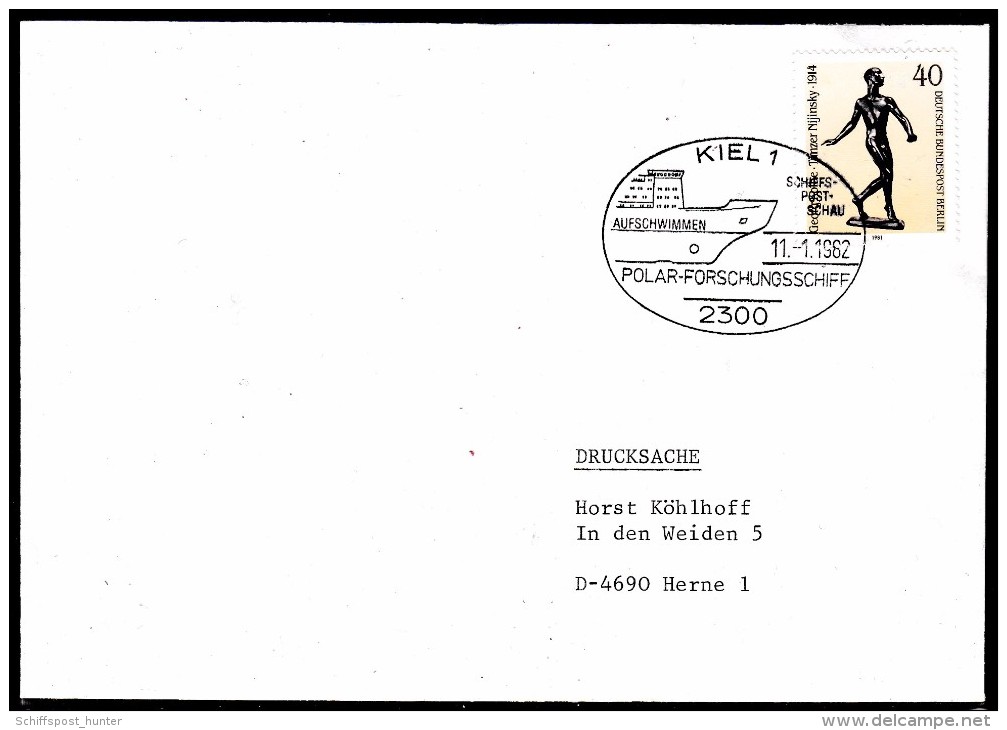 ARCTIC, GERMANY, FS"POLARSTERN", 1982 Aufschwimmen + Ablieferung ,look Scan !! 17.3-03 + 05 - Expéditions Arctiques