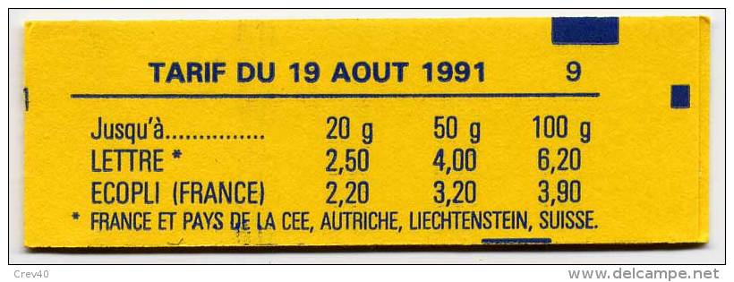 Carnet Neuf ** N° 2715-C1(Yvert) France - JO Albertville, Lettre D - Modernes : 1959-...