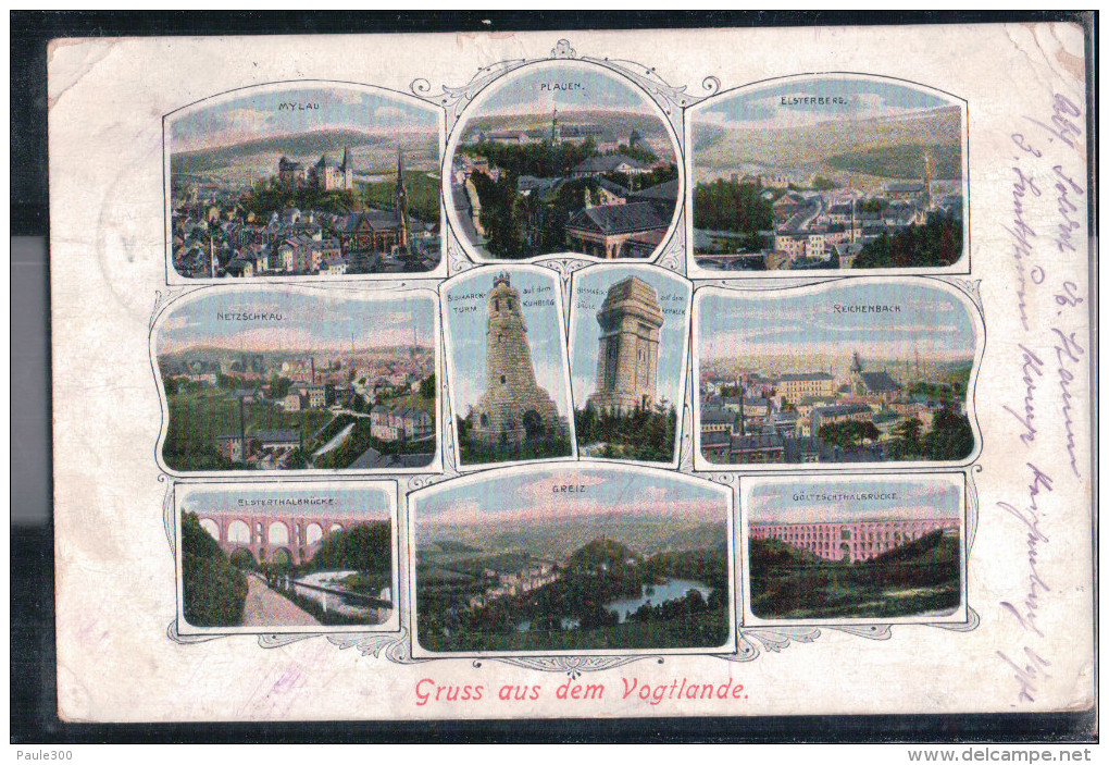 Plauen - Gruß Aus Dem Vogtland - Mehrbildkarte - 1916 - Plauen