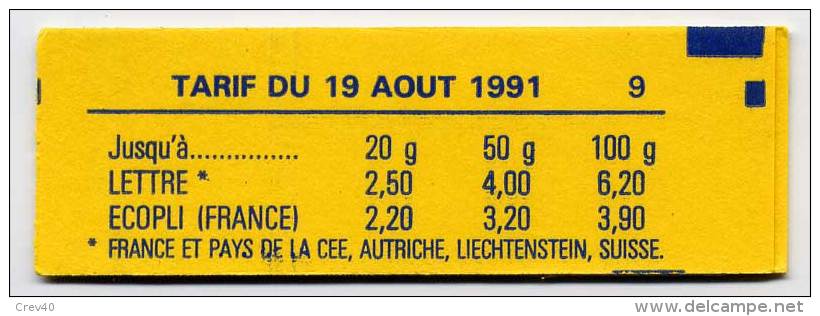 Carnet Neuf ** N° 2715-C1(Yvert) France - JO Albertville, Lettre D - Modernes : 1959-...