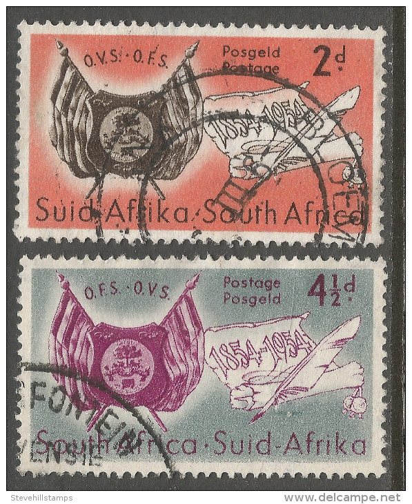 South Africa. 1954 Centenary Of Orange Free State. Used Complete Set. SG 149-150 - Gebruikt