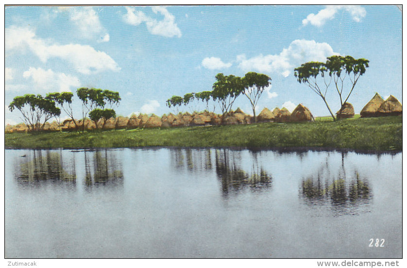 Sudan - Shambe Village At White Nile Real Photo Postcard 1962 - Soudan