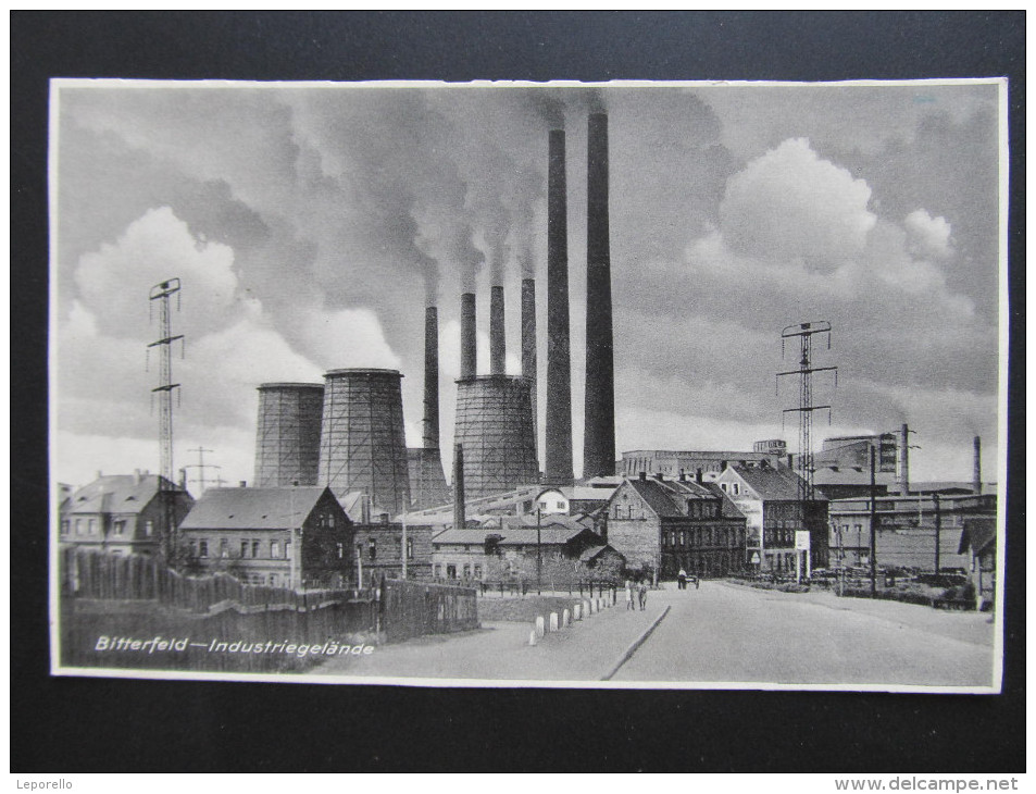 AK BITTERFELD Industriegelände Fabrik Ca.1940  ///// D*16112 - Bitterfeld