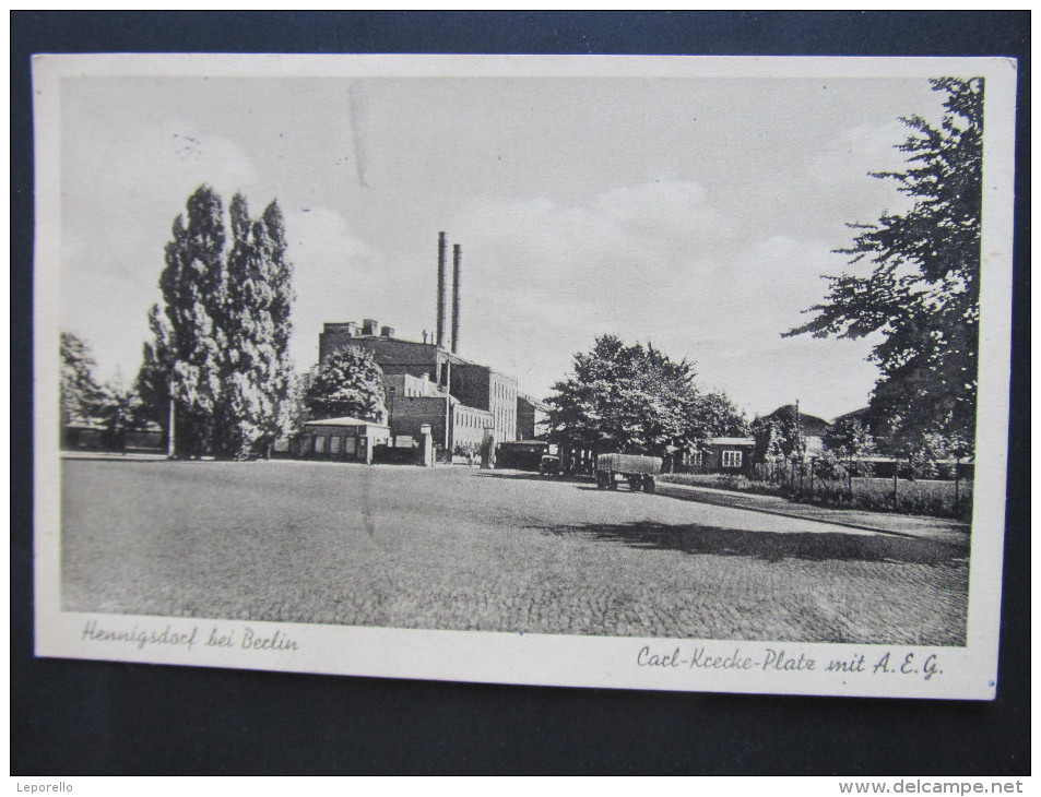 AK HENNIGSDORF Carl Krecke Platz  Ca.1940  ///// D*16114 - Henningsdorf