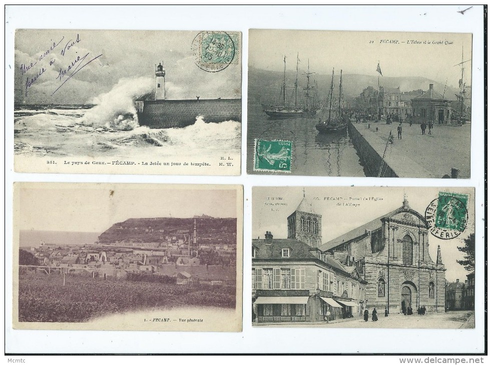 Lot 28 Cartes Anciennes De Fécamps - - 5 - 99 Postkaarten