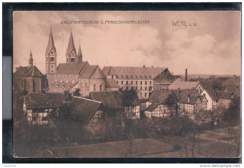 Werl - Wallfahrtskirche Und Franziskanerkloster - 1909 - Werl