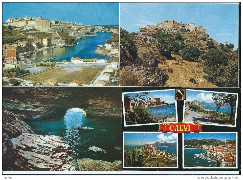 Lot 7 Cartes Modernes - Corse Ile De Beauté - Bonifacio- Calvi- San´Antonino - Ile Rousse - 5 - 99 Cartoline