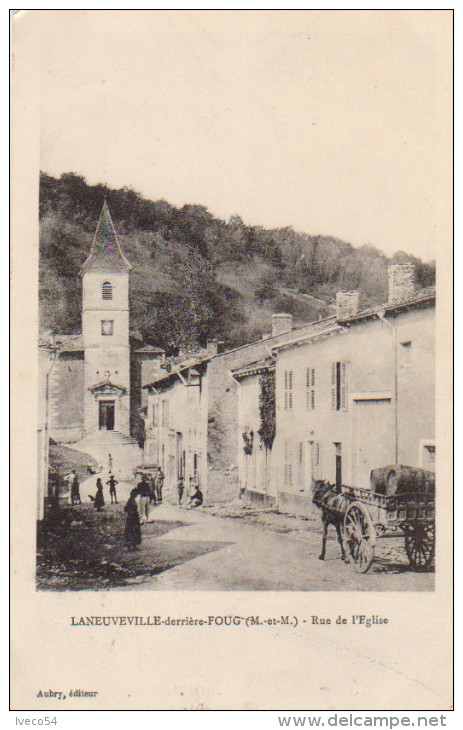 1915   Laneuveville Derrière Foug  Rue De L´ Eglise " Courrier D'un Soldat  " - Foug