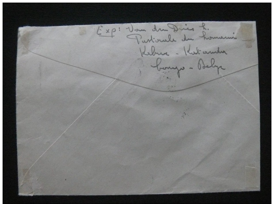 Congo Belge 1947 Lettre De Luluabourg Pour Wavre (  Palmiers ) Scan - Lettres & Documents