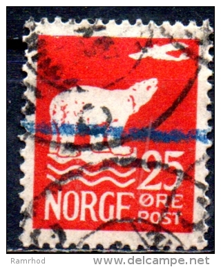 NORWAY 1925 Air. Amundsen's Polar Flight - 25ore Polar Bear  FU - Gebruikt