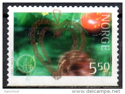 NORWAY 2002 Christmas - 5k50 Straw Heart-shaped Decoration MNG - Unused Stamps