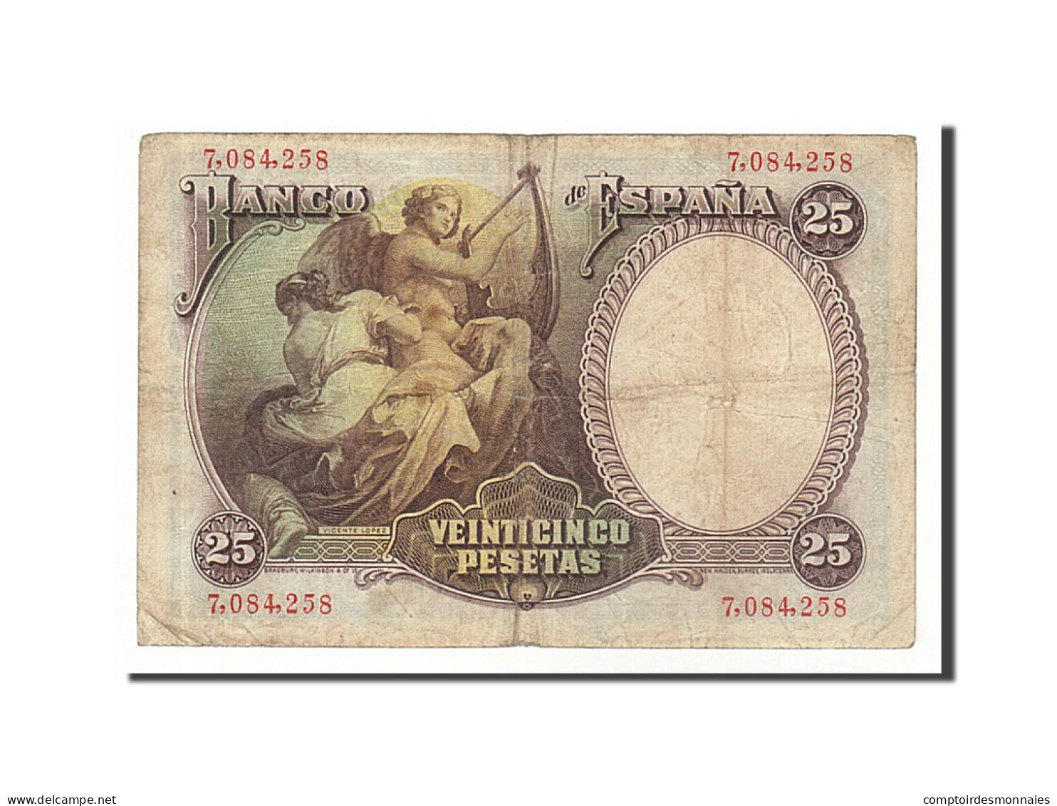 Billet, Espagne, 25 Pesetas, 1931, 1931-04-25, TB+ - 1-2-5-25 Peseten